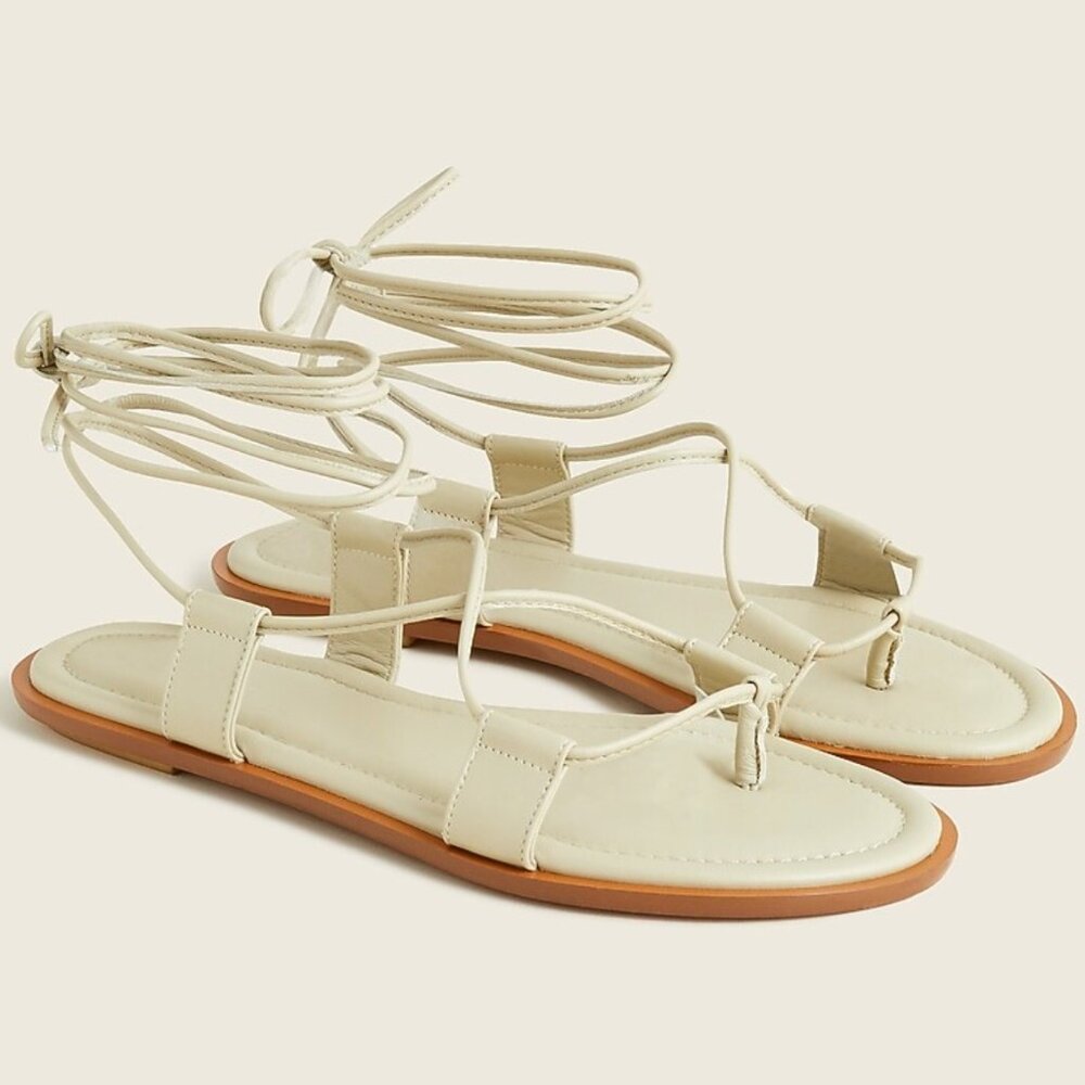 NWT Jcrew Leather gladiator sandals- MADE IN ITALY